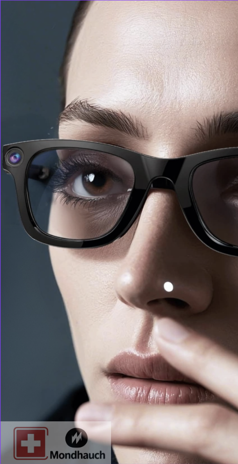 Mondhauch Intelligente Brille – AI Smart Glasses mit 8MP Sony Kamera